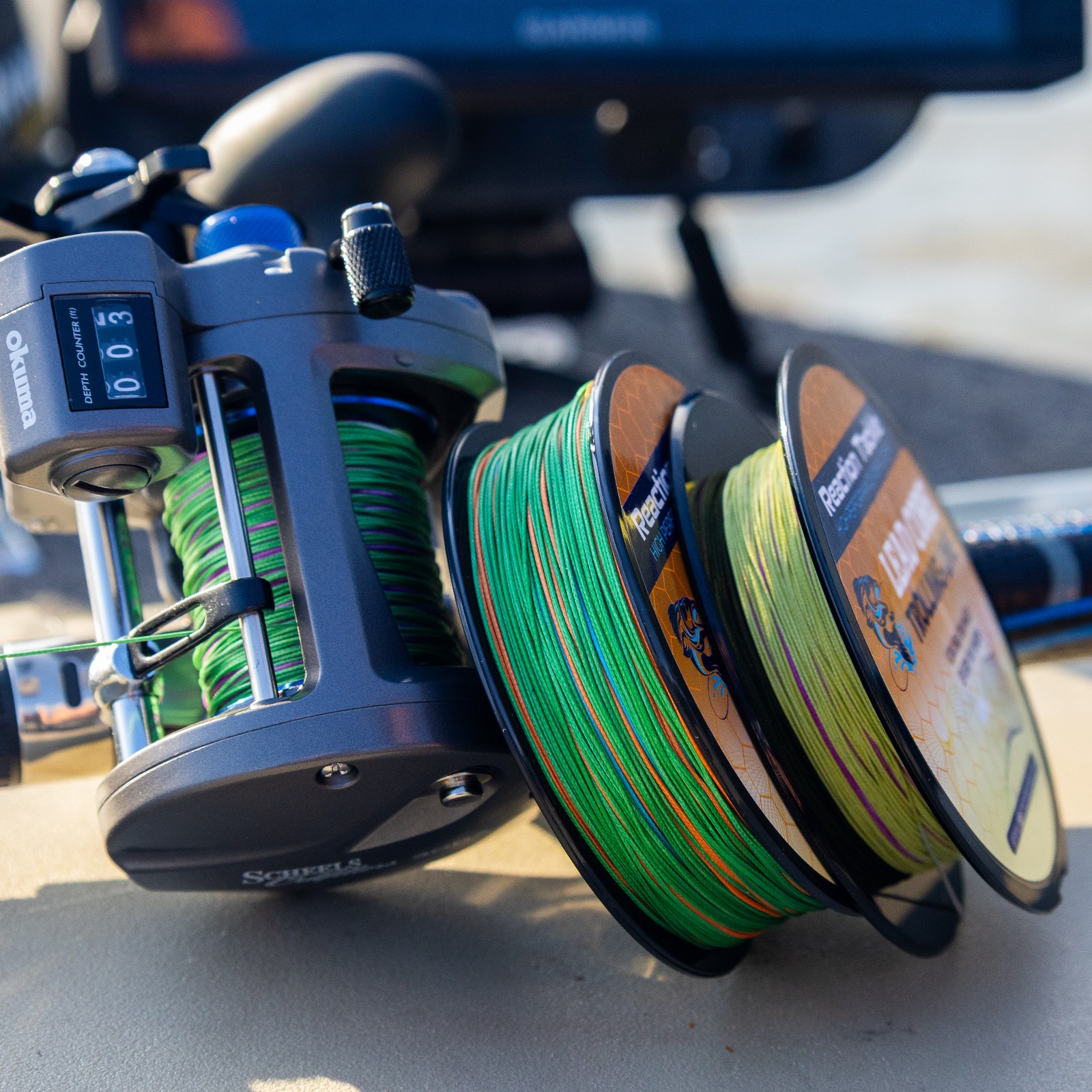 Reaction Tackle Lead Core Metered Trolling Braided Line Color Change Every 10yds