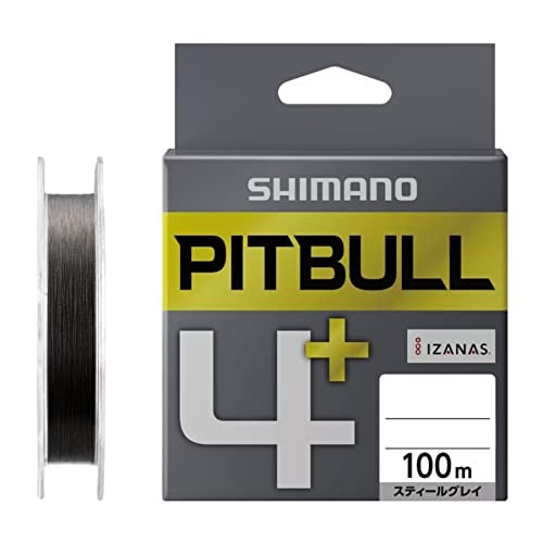 Shimano Pitbull 4+ Steel Gray 100m 0.15mm Fishing Line 4.5lb Test New