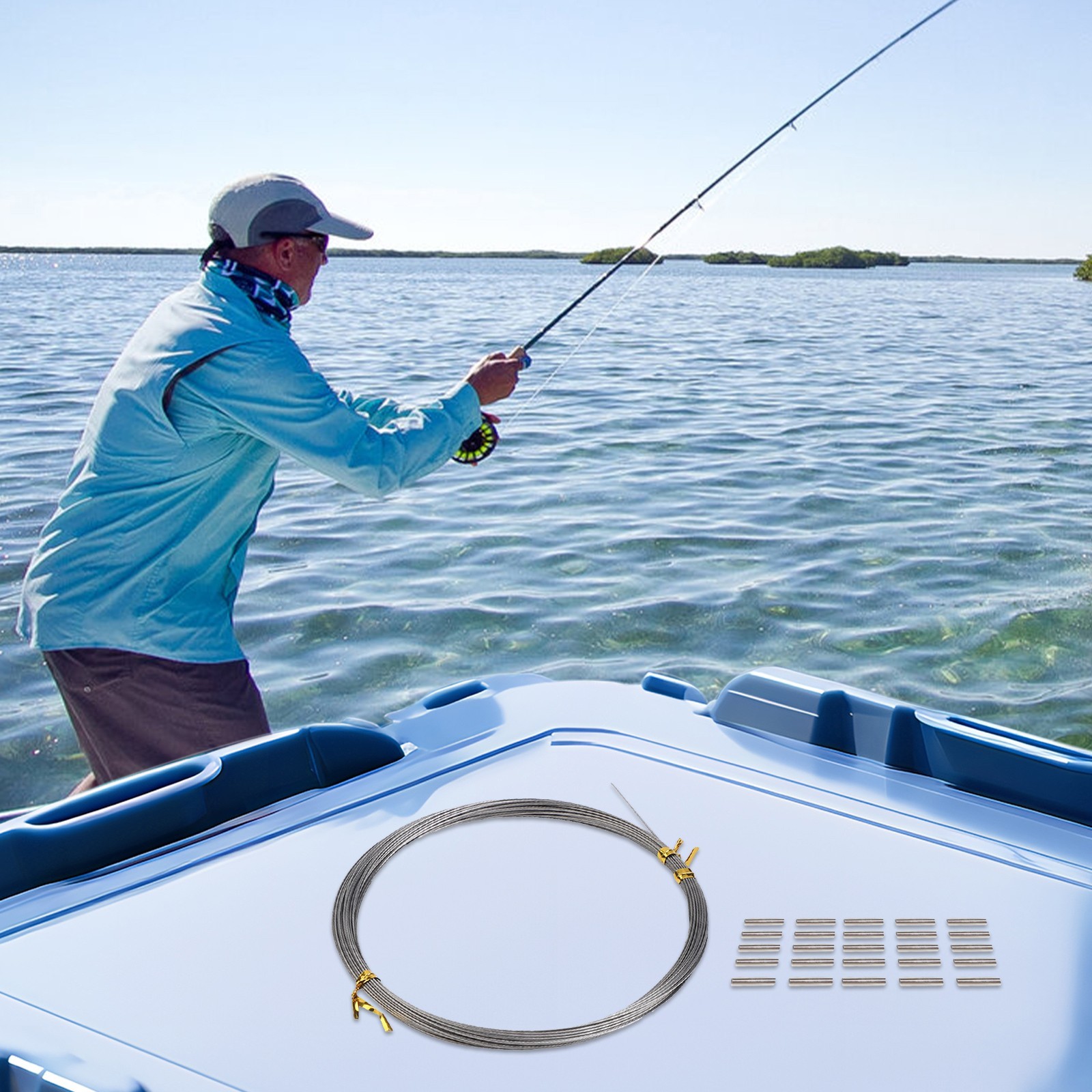 Saltwater Leader Wire Stainless Steel Fishing Wire with Multiple Test Strength