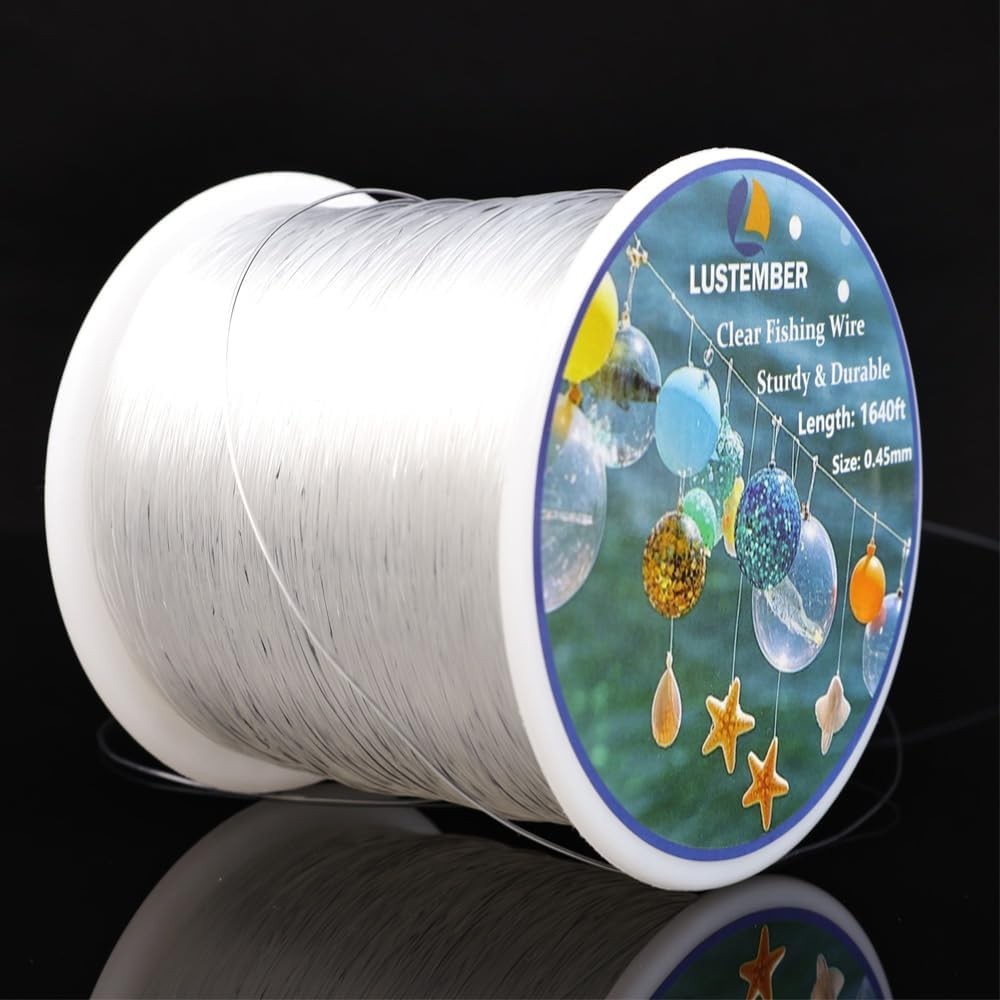 Hilo de pesca de 1640 pies transparente resistente e invisible para manualidades