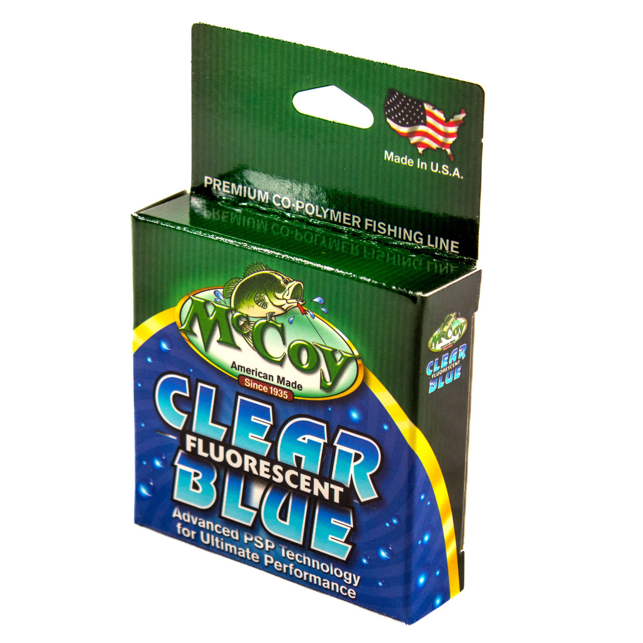 McCoy Clear Blue Fluorescent Premium CoPolymer Monofilament Fishing Line