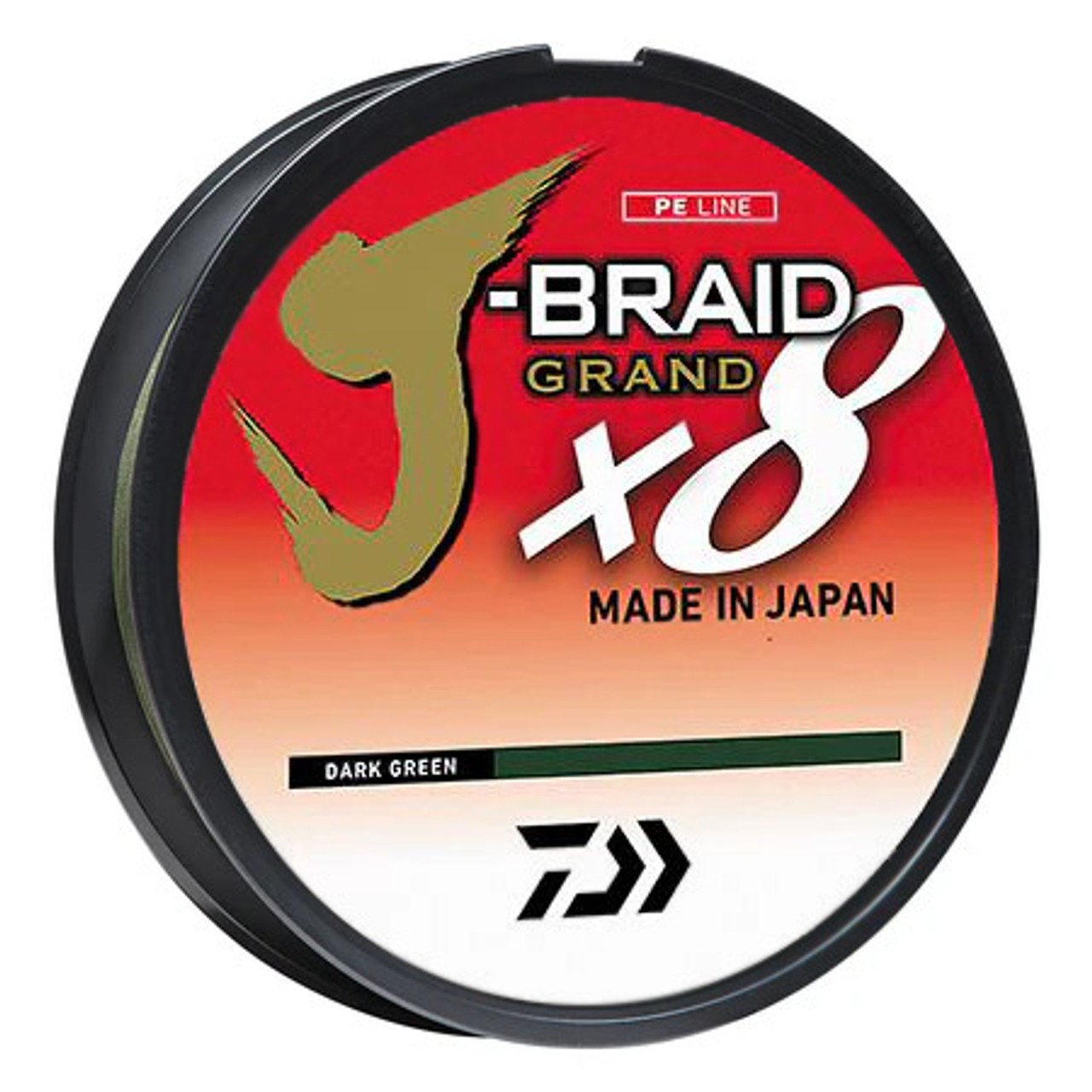 Daiwa J-Braid Grand x8 Dark Green 50 Lb / 150 YDS