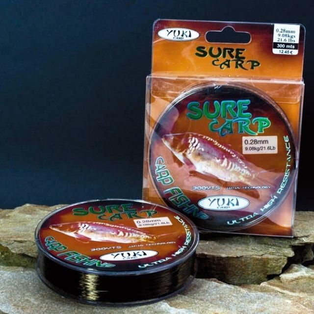 YUKI SURE CARP Carp Fishing Line Monofilament Brown Camouflage 300m – 900m