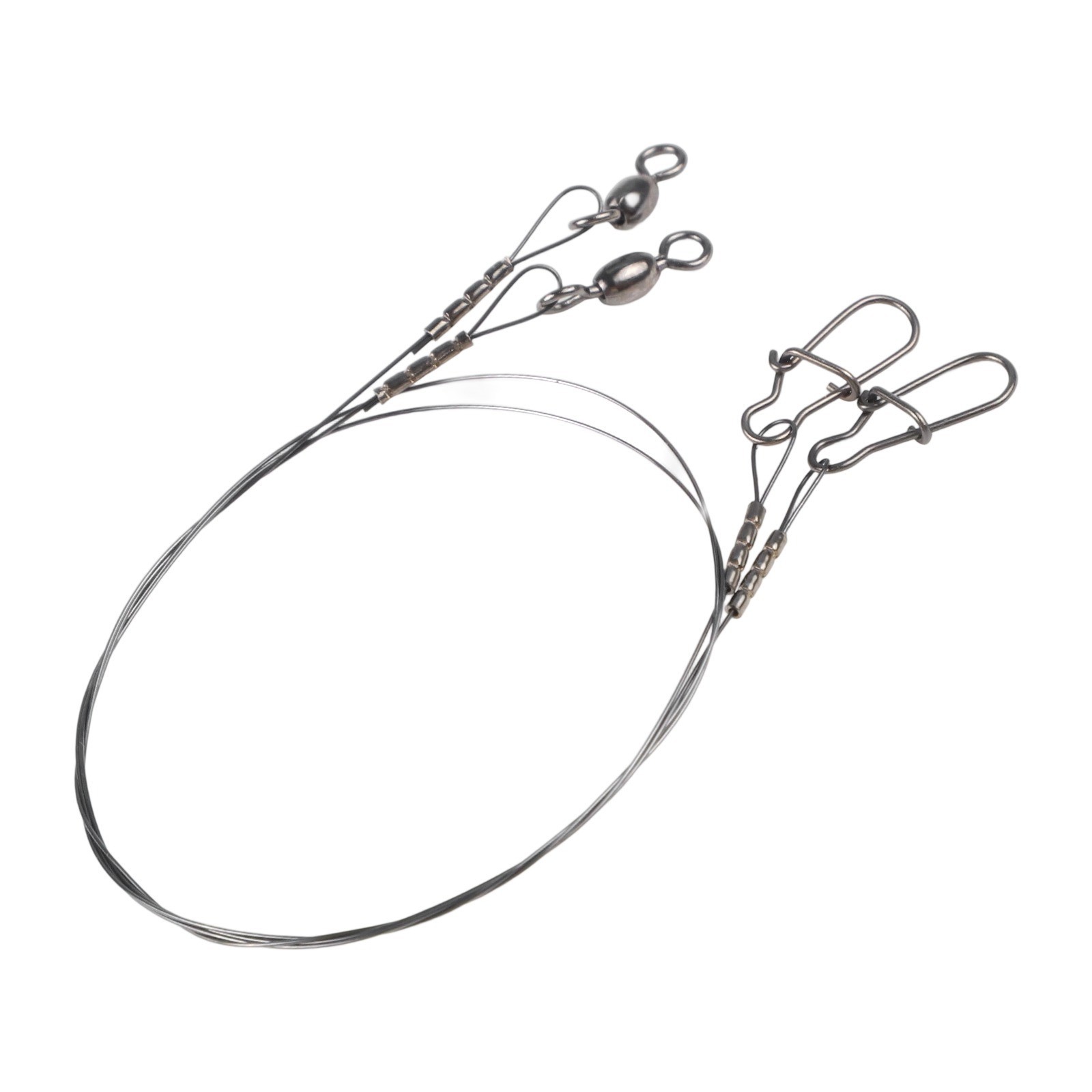 Titanium Fishing Wire Leader Line with Swivel Snap Rust Proof and Anti Damage