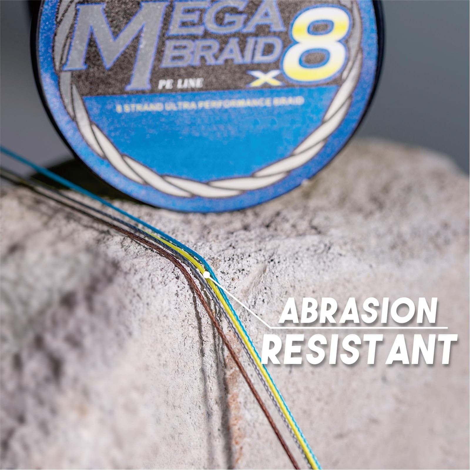 Braided Fishing Line, 8 Strands, Abrasion Resistant, No Stretch, Colored for …