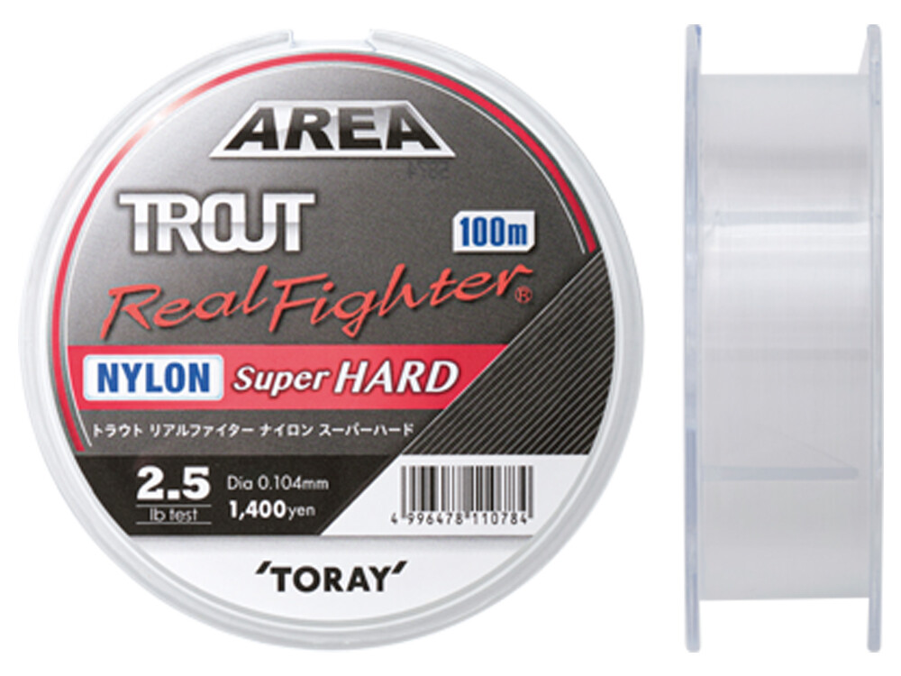 NEW 2024 Toray Area Trout Real Fighter Nylon Super Hard 100m Mono Line