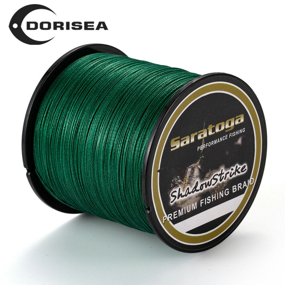8 Strands Braid 500M Green Power PE Dynema Dorisea Braided Fishing Line Wire