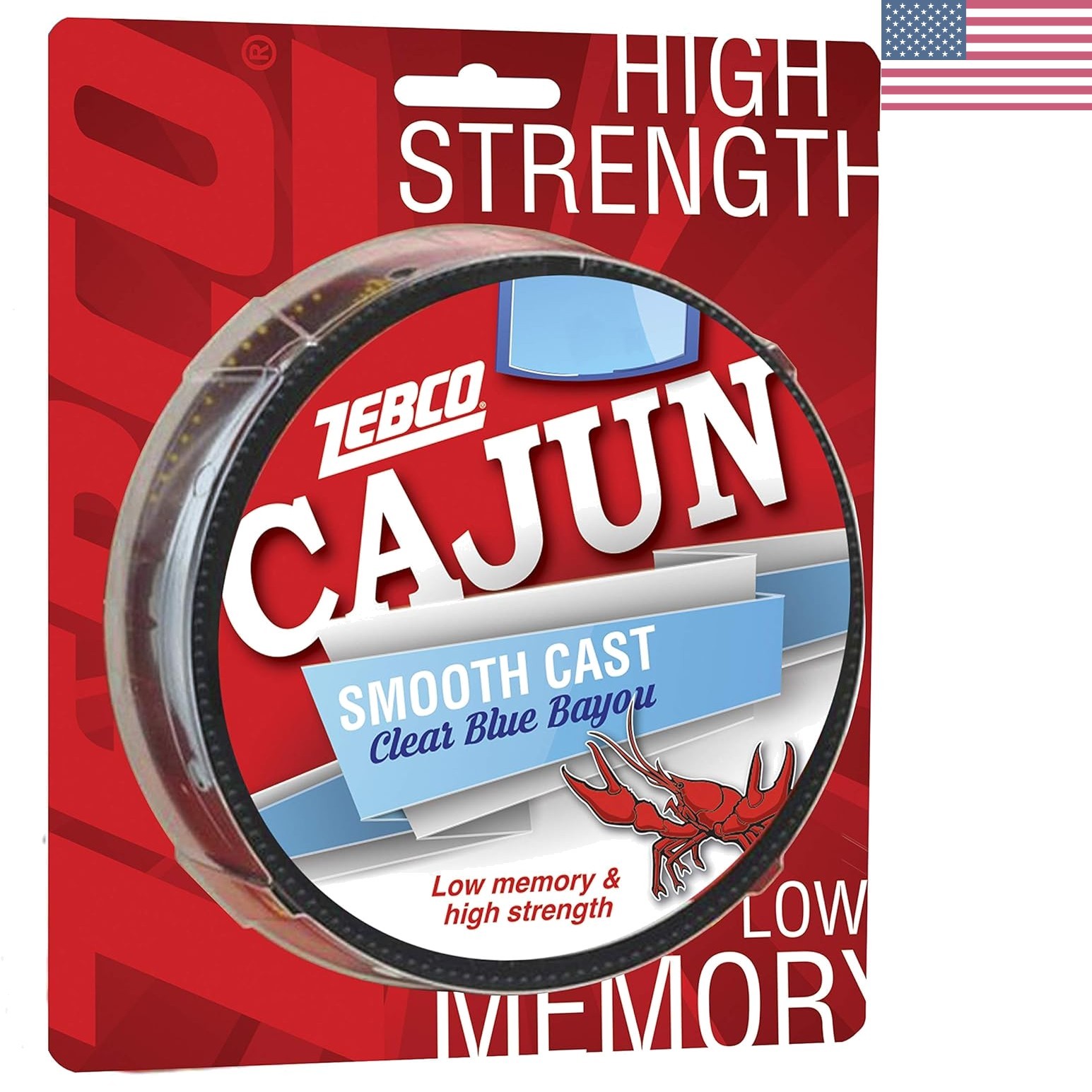 Cajun Smooth Cast Fishing Line, 330-Yard Monofilament, Blue Tint for Clear Water