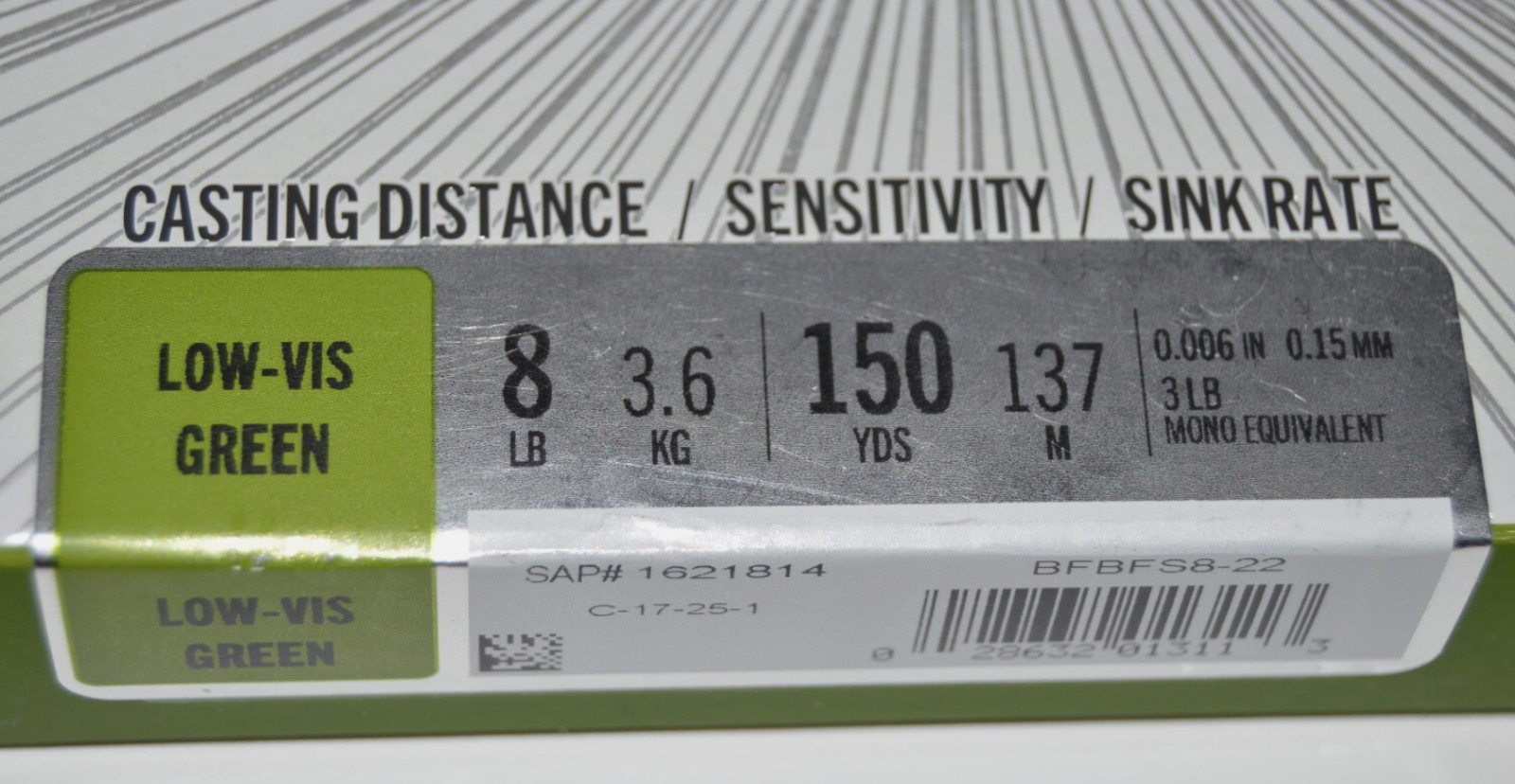 Berkley Forward Thermally Fused Finesse Braid 8lb Low-Vis Green Fishing Line