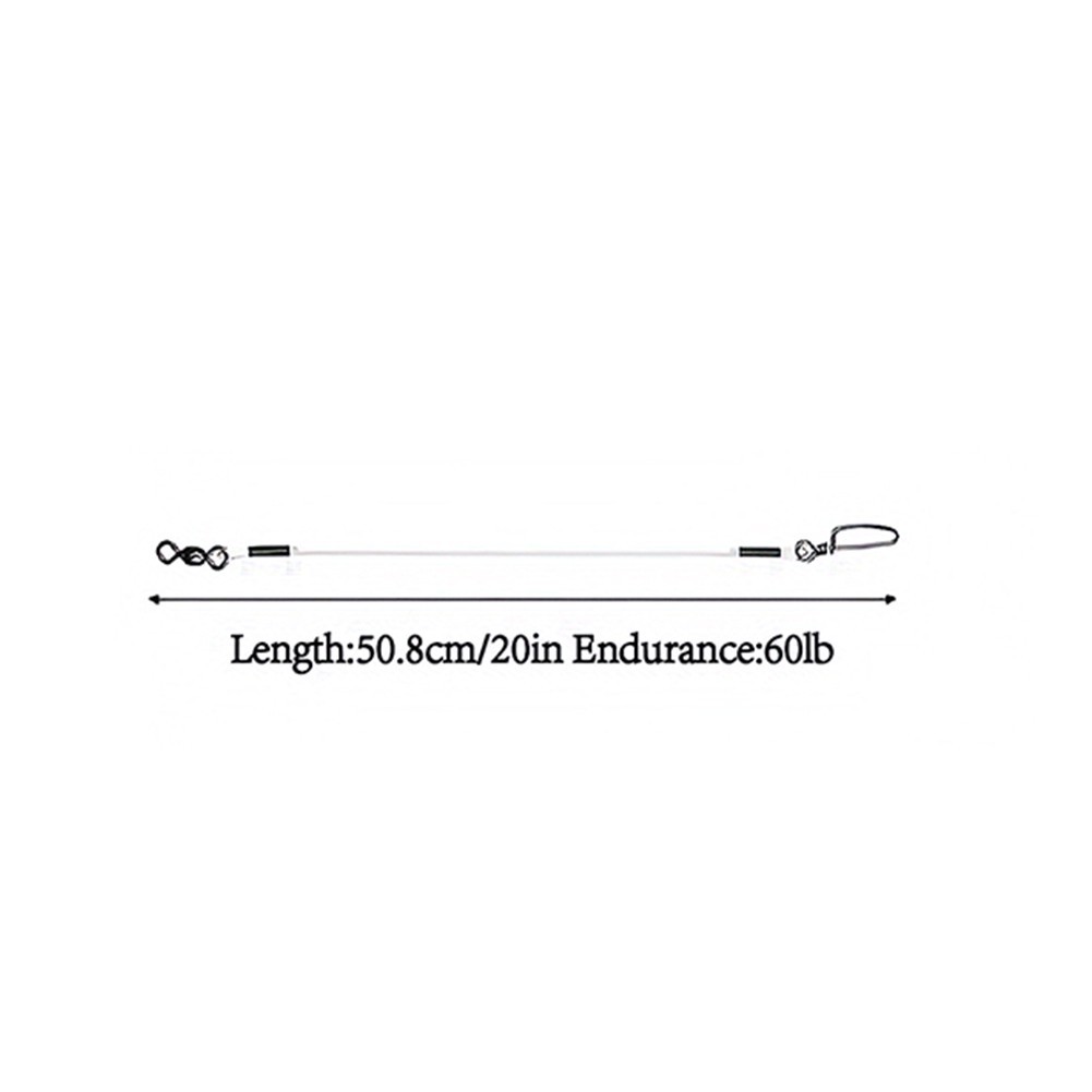 Invisible Fluorocarbon Fishing Leader for Saltwater Freshwater 20LB 80LB Snap