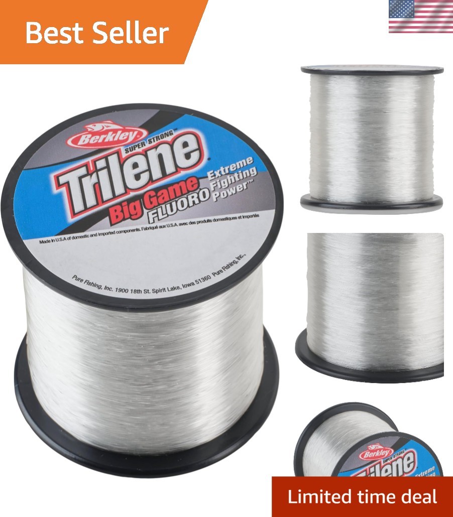 Trilene Big Game Fluorocarbon Fishing Line 15lb – 350yd Spool – Clear Precision