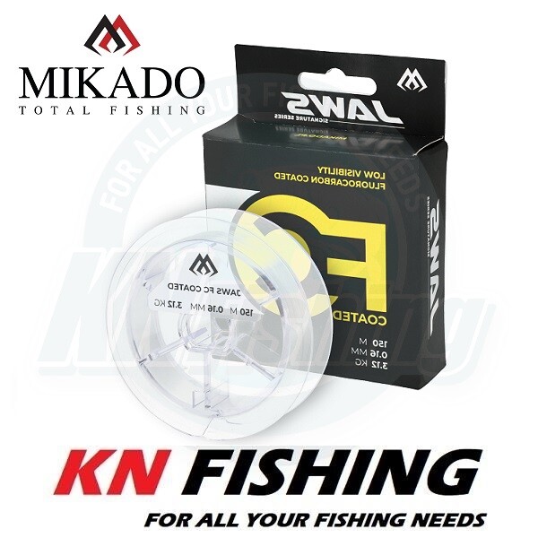 MIKADO JAWS CLEAR 150m Fluorocoated Fishing Line 0.16mm – 0.25mm