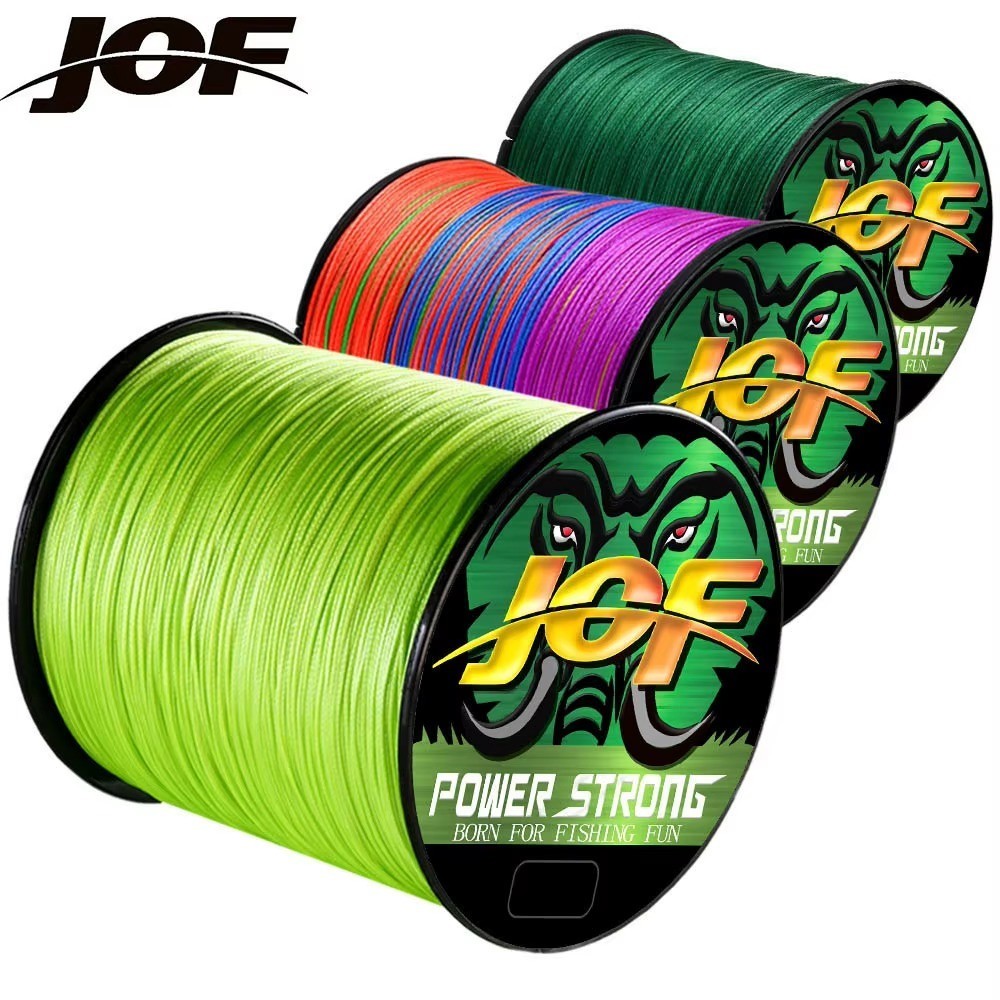 JOF 4 Strands Fishing Line 300/100M Braided PE Fishing Strong Fishing Line Multi