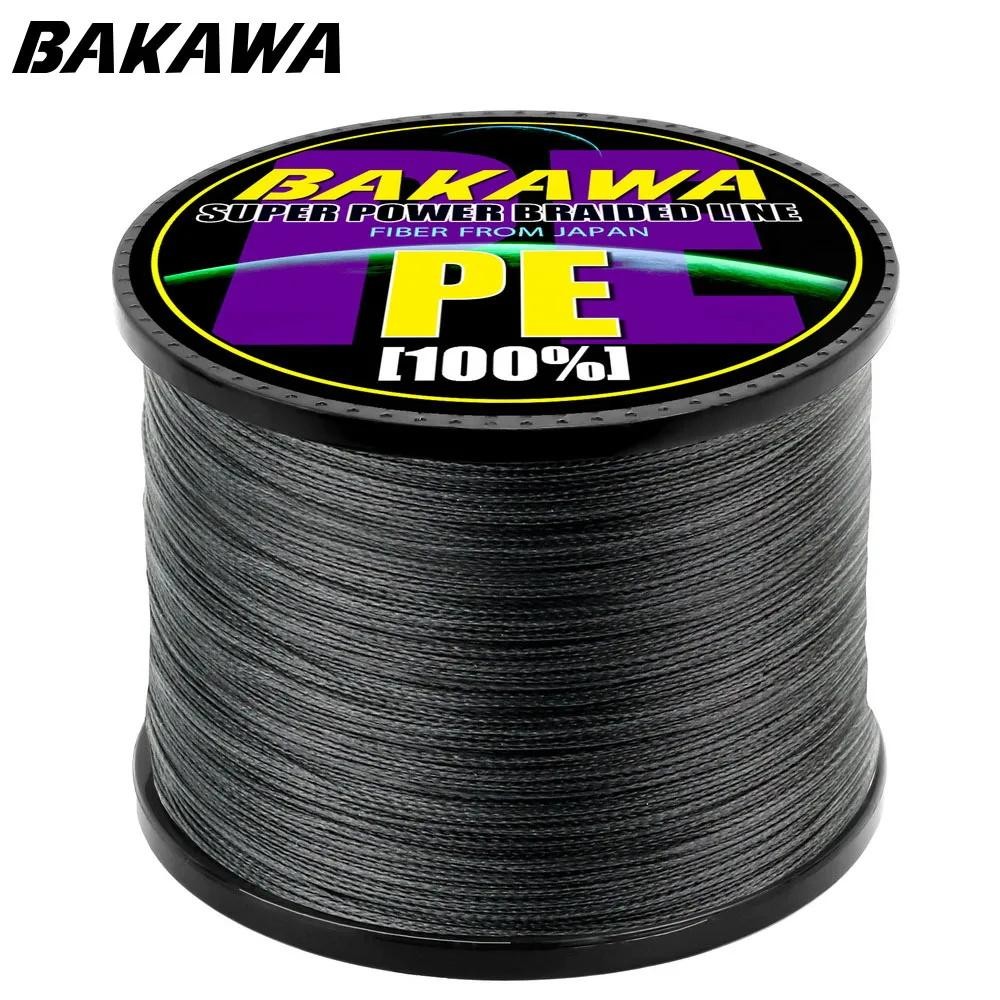 Bakawa 4 Strands Braided Fishing Lines Multifilament Pesca 100m 300m 500m 1000m