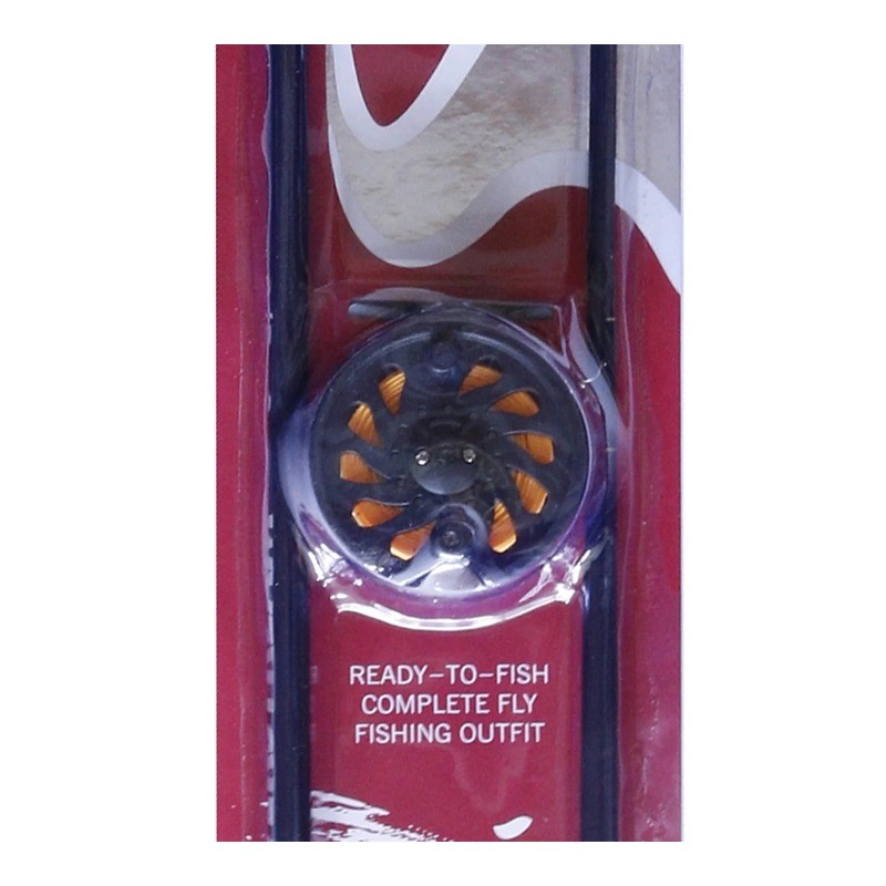 Cortland Silver Stream Fiberglass Fly Fishing Combo, 8.5Ft, 5/6 WT, 605367
