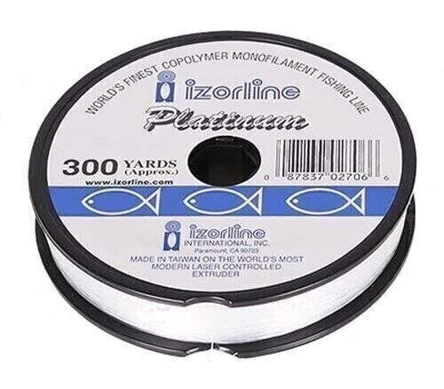Izorline 27080 Platinum Co-Polymer Mono Line, 25 lb/300 yd, Clear