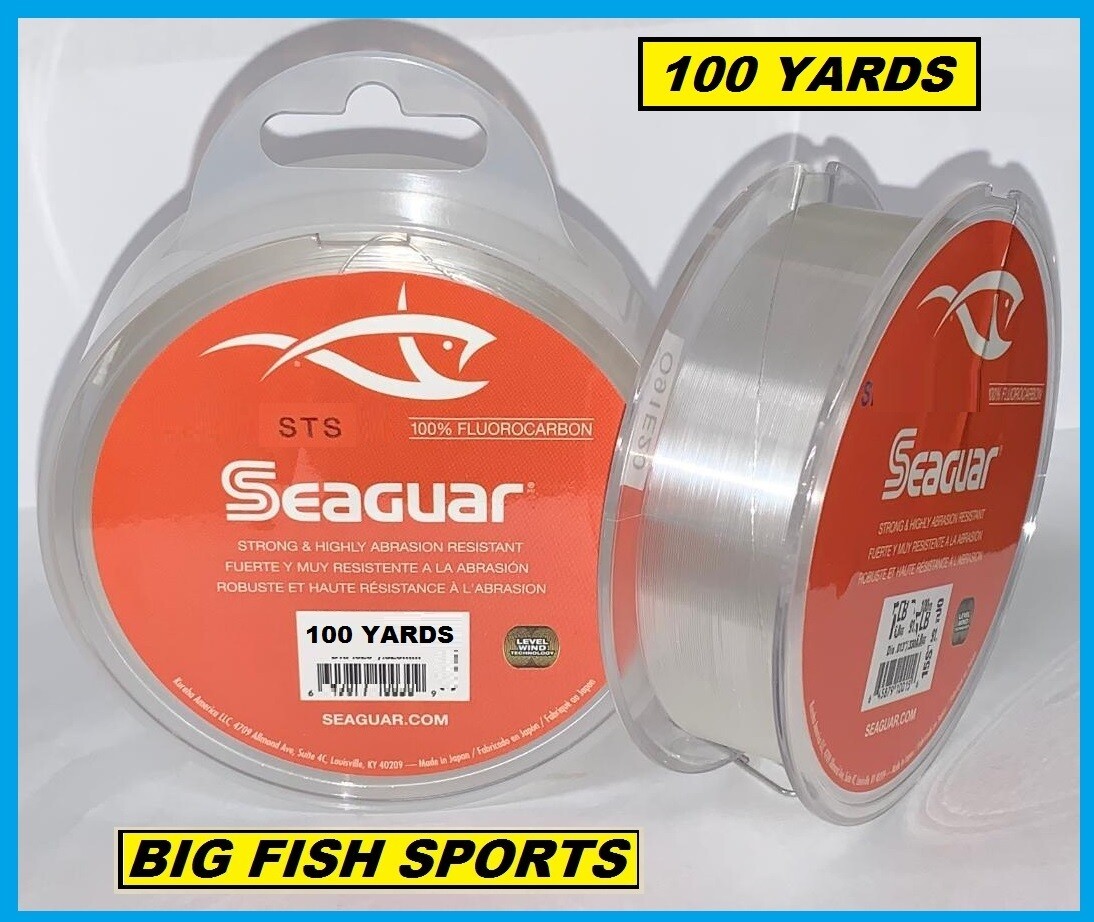 SEAGUAR STS SALMON & TROUT/STEELHEAD FLUOROCARBON LEADER 50lb/100yd NEW 50STS100