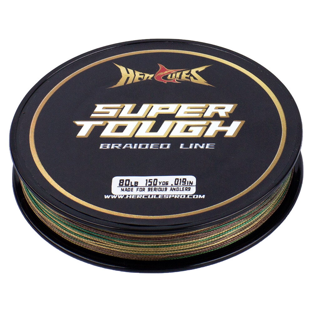 HERCULES Super Tough 4 LB -160 LB Test PE Braided Fishing Line Low/High Vis