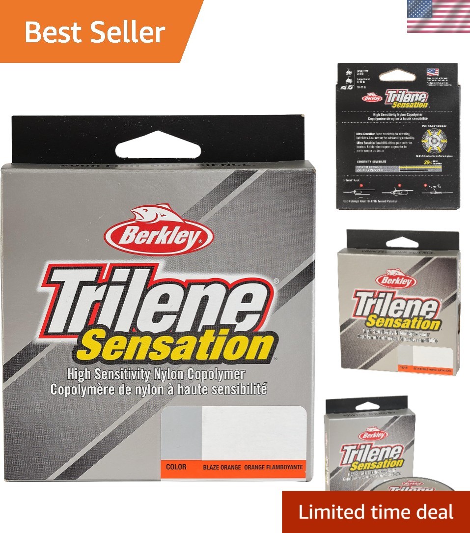 High-Visibility Blaze Orange Fishing Line from Trilene: 6lb, 330yd Monofilament