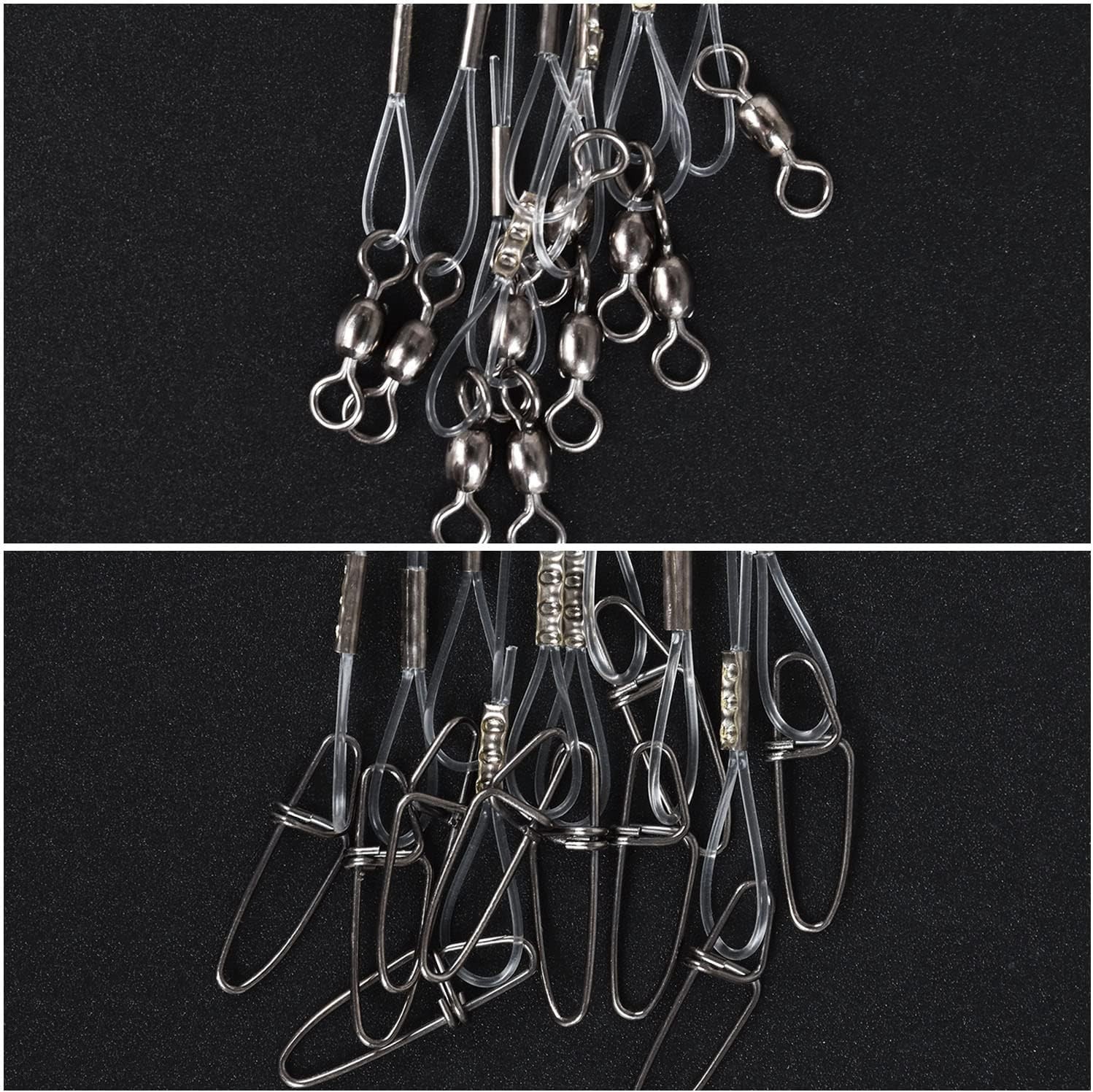 Fluorocarbon Fishing Leader Set – 10 Pcs, 50lb Strength, High Sensitivity Design
