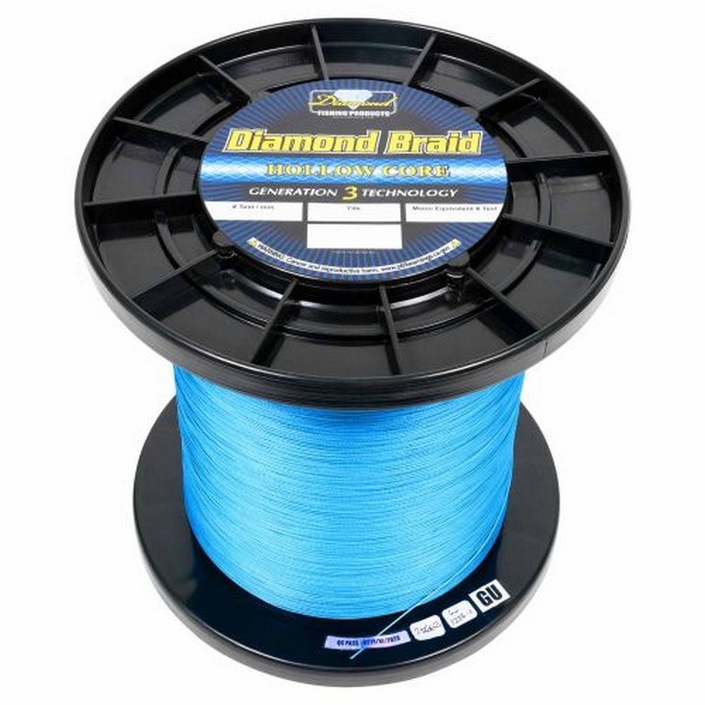 Diamond Fishing Products Braid Gen3 Hollow Core 16X Line 60 lb Blu 3000 yd 74306