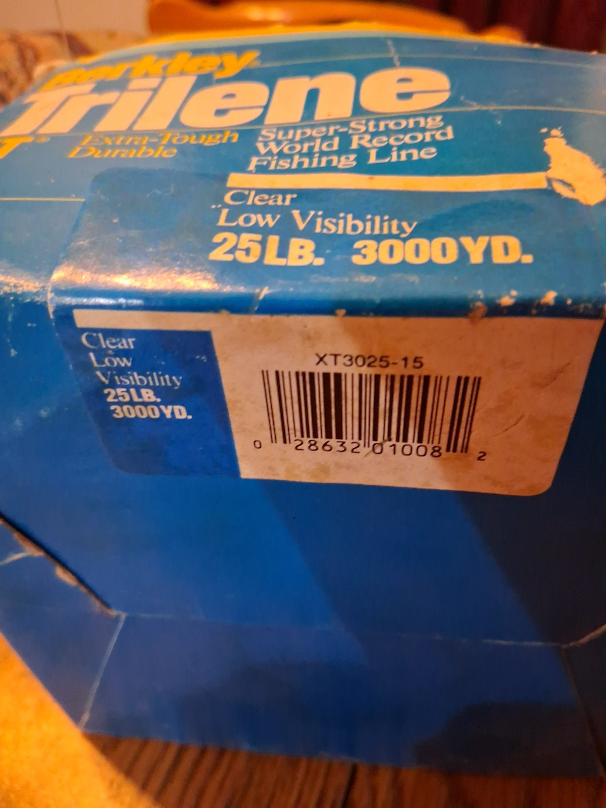 Berkley Trilene XT clear 25lb. 3000 yd NIB NOS lifetime supply! half off retail
