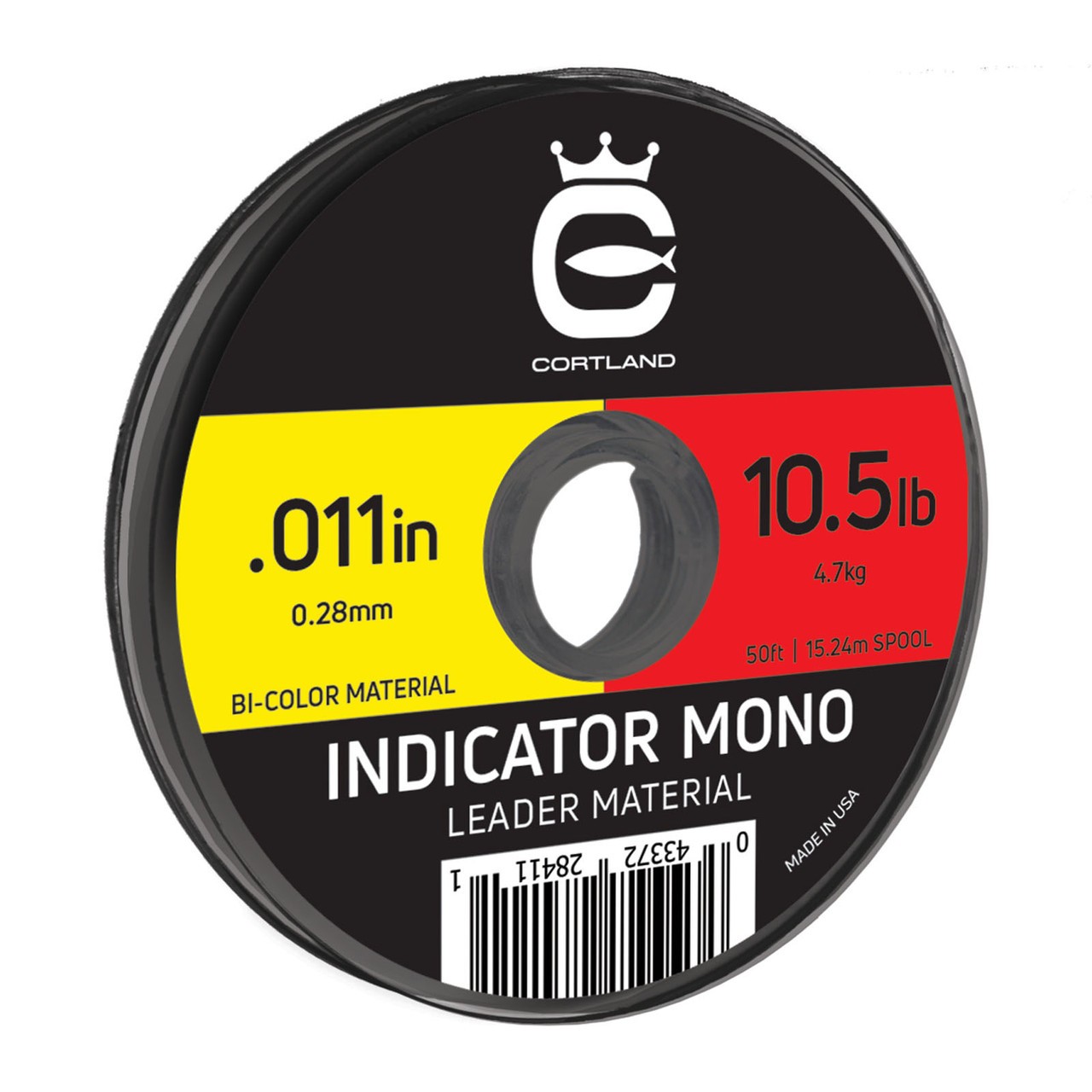 Cortland Indicator Mono Leader Material Bicolor (Red Yellow) – New