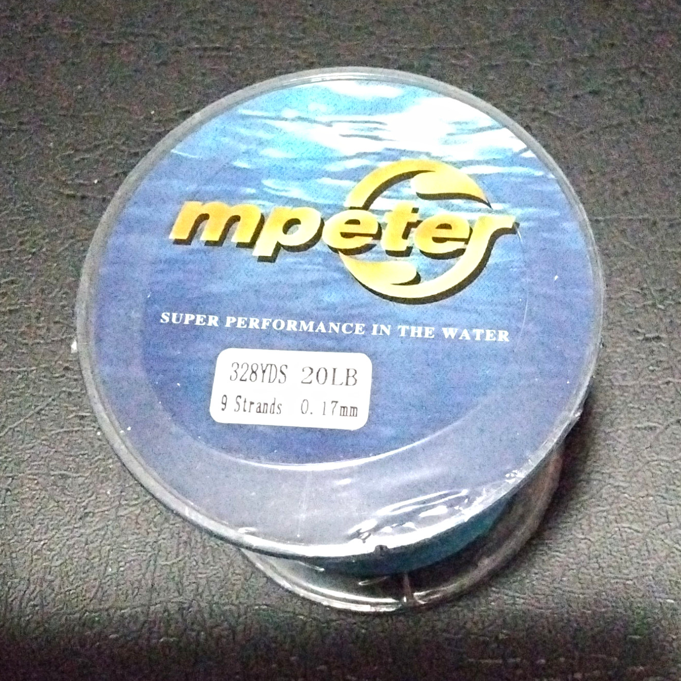 mpeter 9 Strands Braided Line 20 lb 328 yds 0.17mm Blue Abrasion Resist