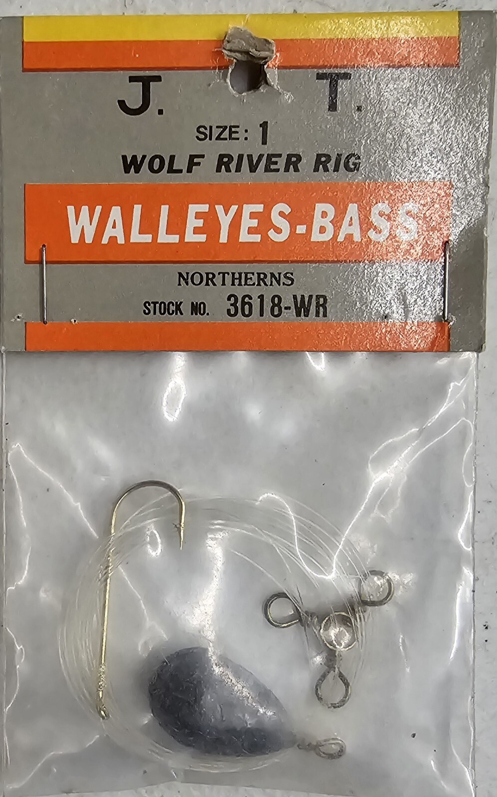 J. T. Wolf River Rig Size 1 for Walleyes and Bass