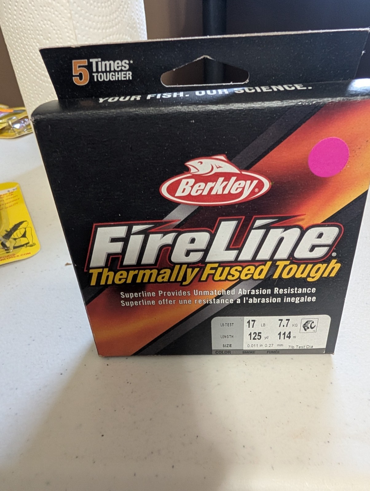 NEW TRILENE FIRELINE SMOKE COLOR 17 LB TEST 125YDS