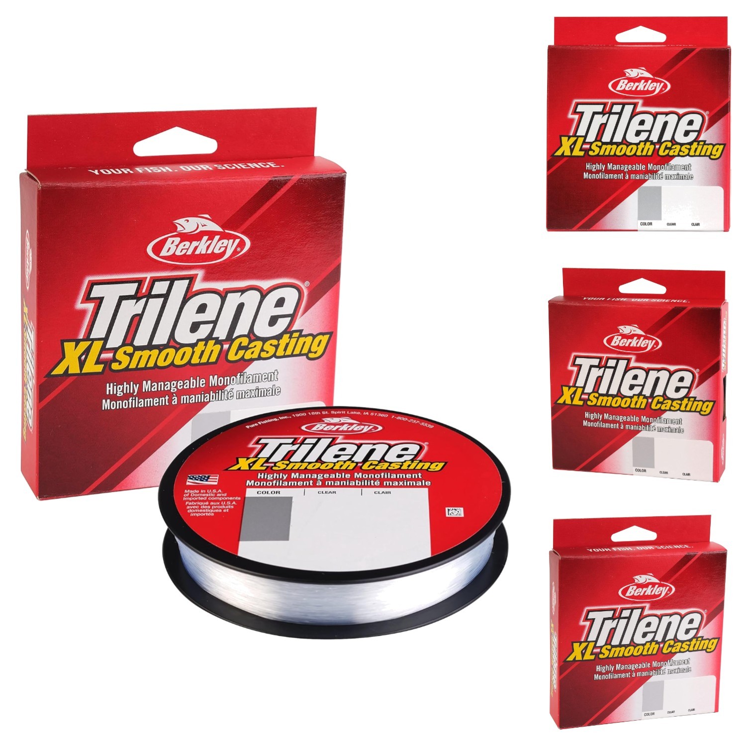 Smooth Casting Clear Monofilament Fishing Line – 8lb 330yd – High Strength