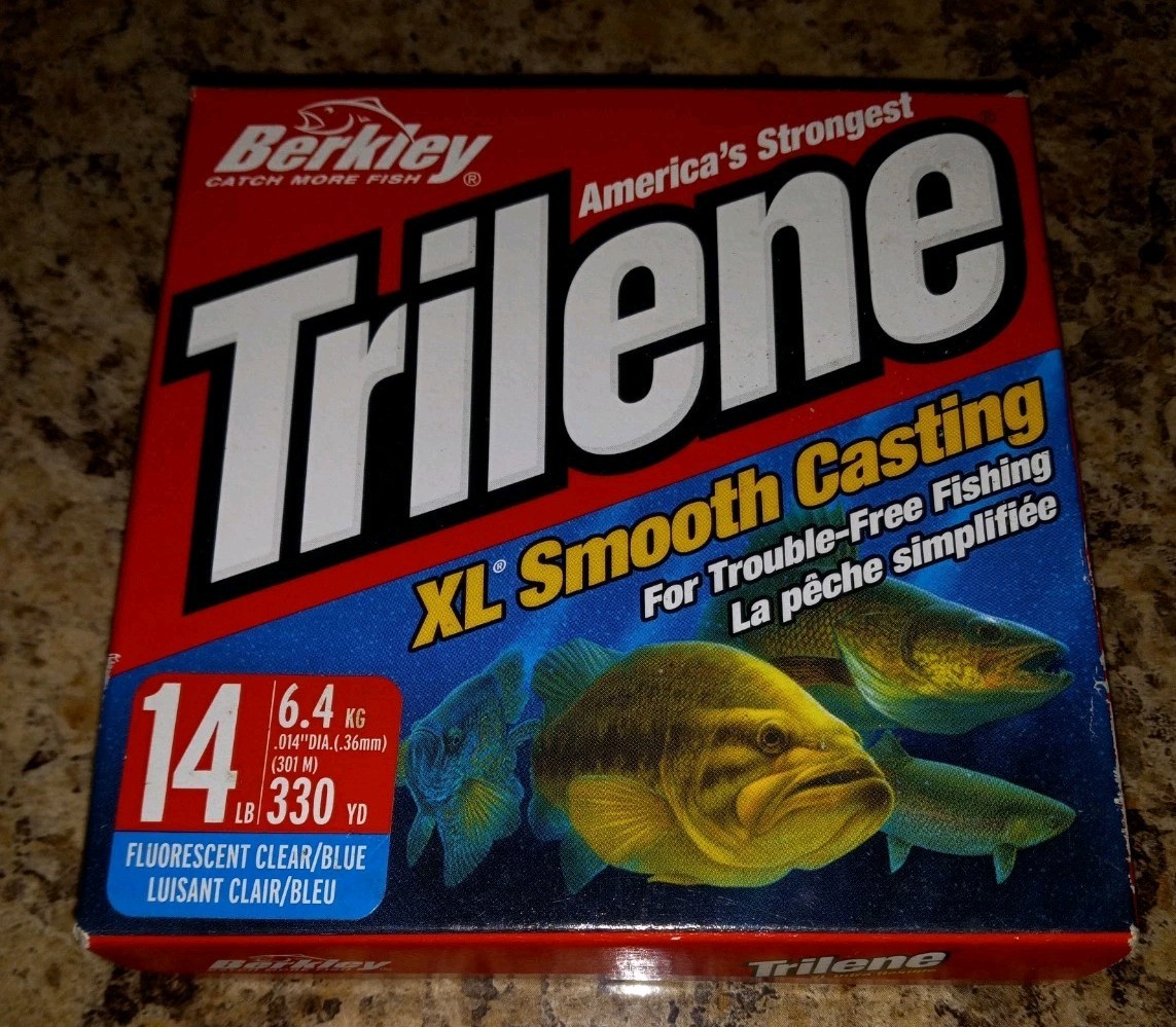 Berkley XLVS14-26 14Lb Trilene XL Monofilament Line 330 Yds Used Smooth Casting