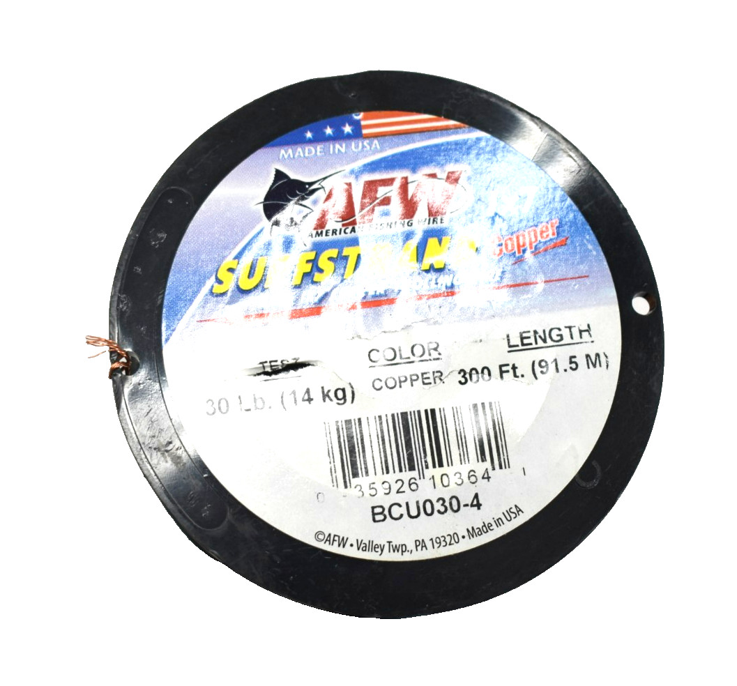 American Fishing Wire Surfstrand 300 Feet 30 Pound Test Copper BCU030-4