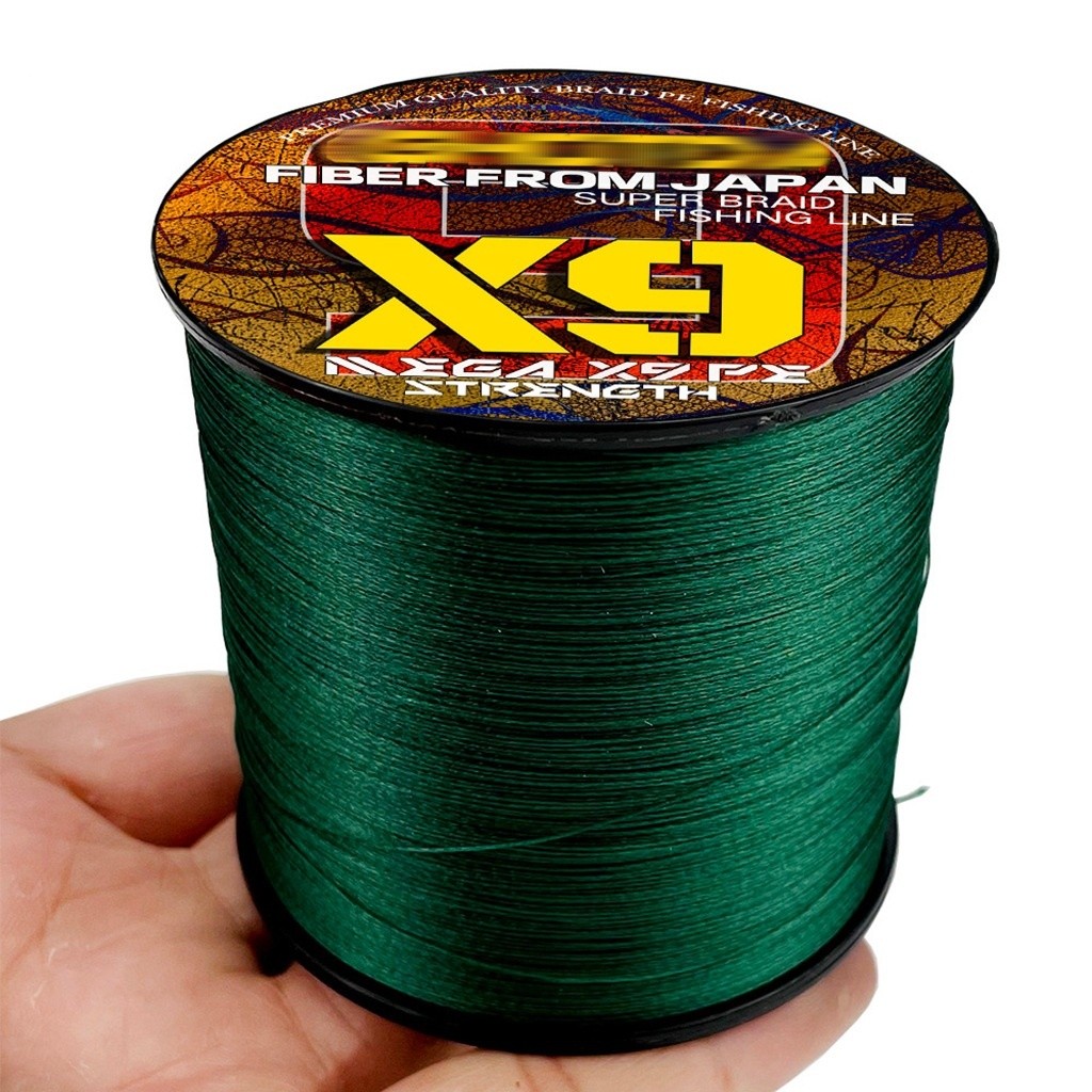 500M 9 Strands Braided Fishing Line Super Strong Multifilament Line 24lb-100lb