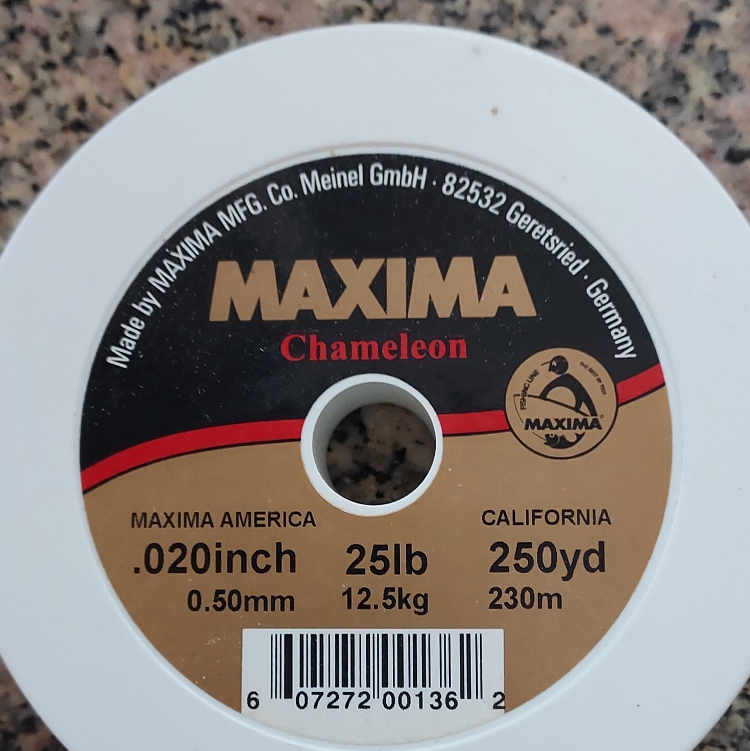 Lot Of 5 Spools Vintage German Maxima Chameleon Monofilament Fishing Line Brown