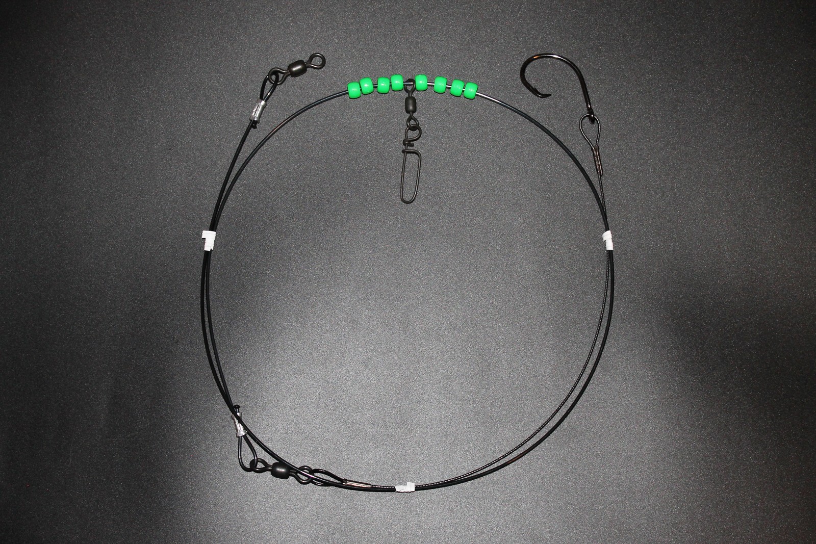 4Ft Surf Fishing Leader, Medium 9/0 Inline Circle Hook, Handmade