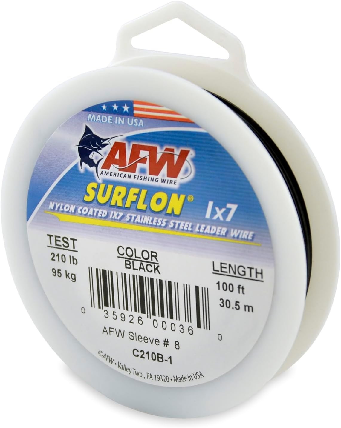 Durable Nylon Coated Leader Wire – Saltwater Fishing, 250lb and Various Lengths