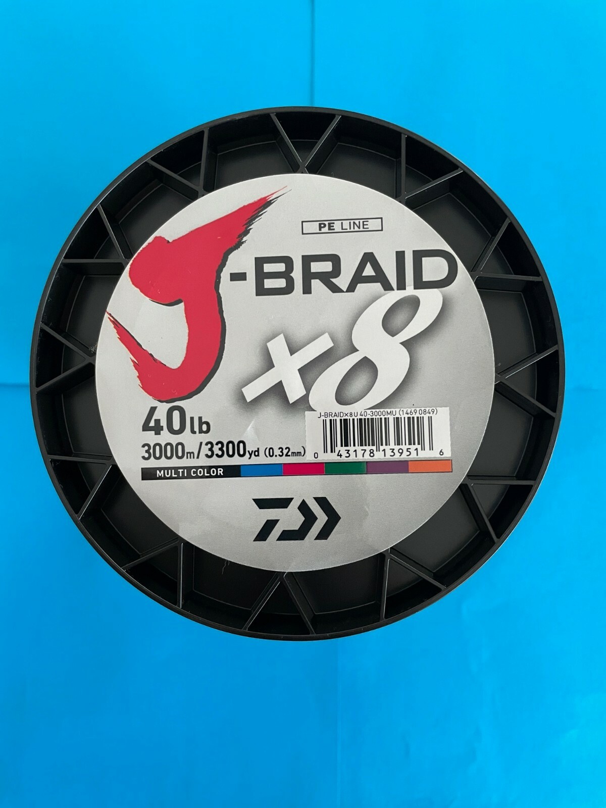 Daiwa J-Braid 3300 Yards 3000 Meters Multi Color 30 40 50 65 80 PE J-Braid x 8