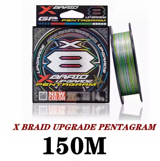 YGK X-BRAID Upgrade Pentagram X8 PE Fishing Line 150M/200M