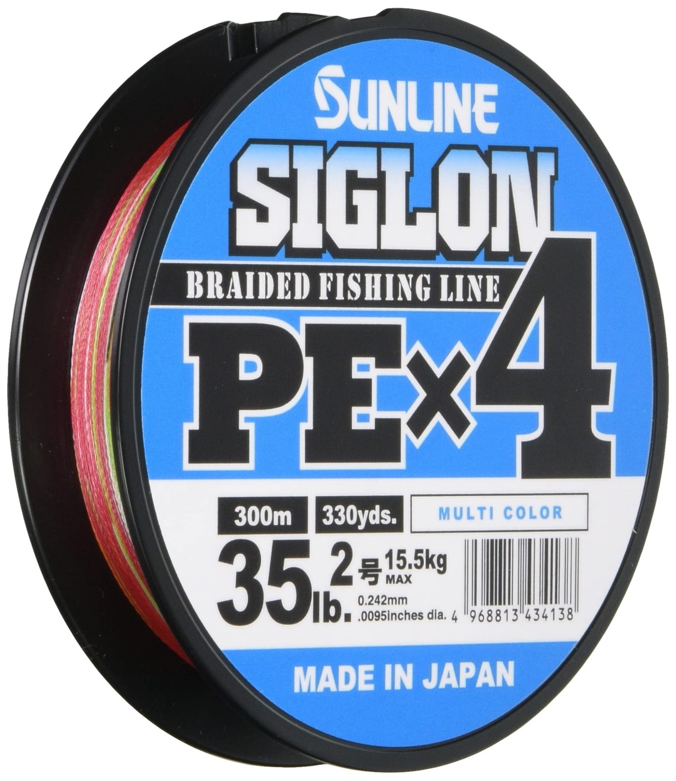 SUNLINE Line Siguron PEx4 300m 5 colors No. 2 35LB J