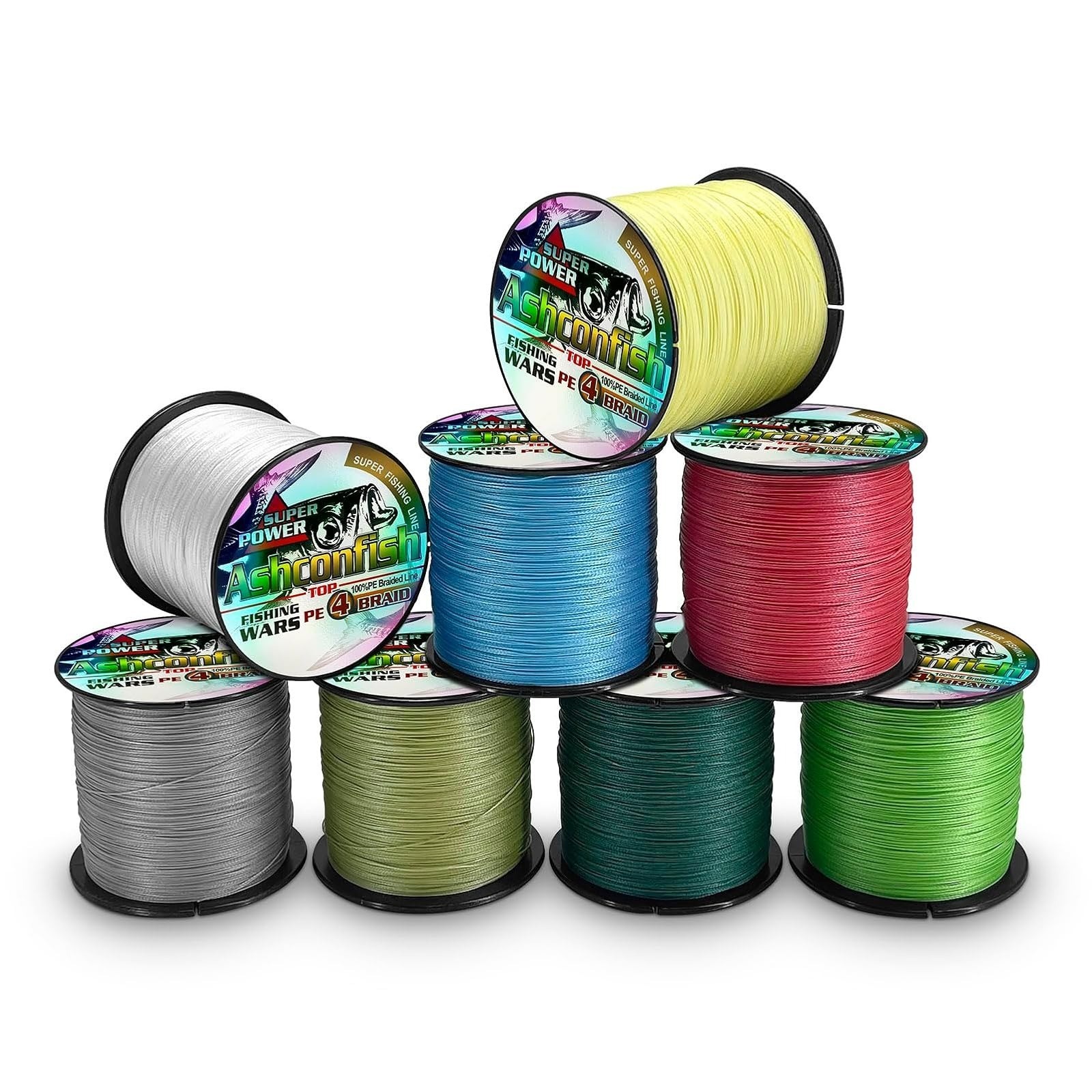 Ashconfish Braided Fishing Line 6lb to 100lb Test – 100M/300M/500M/1000M