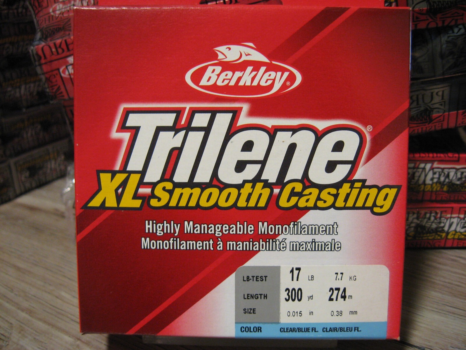 Berkley Trilene XL Fishing Line – 17 LB Test – 300 YDs – Clear Blue Fluorescent