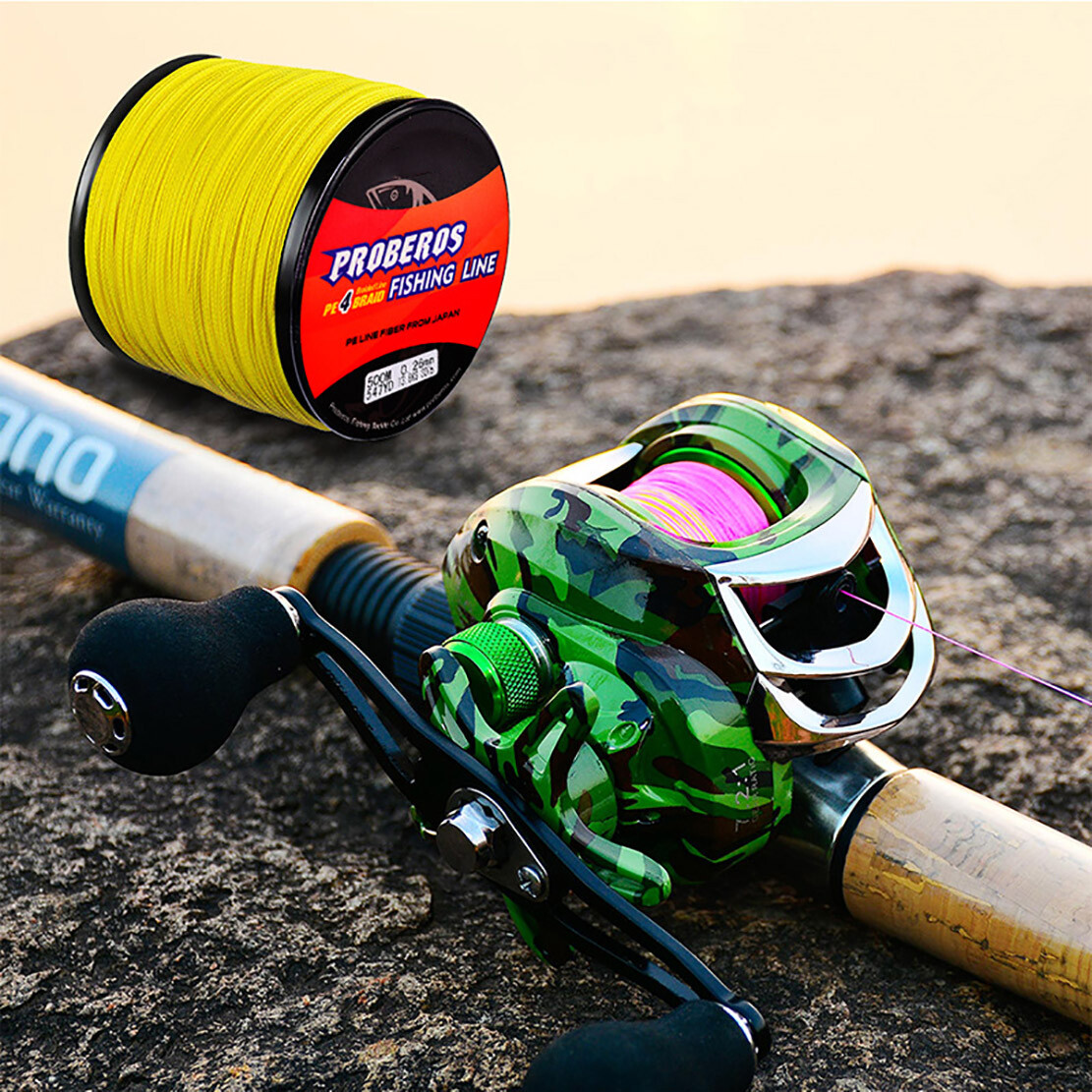 PE line 4 Braided Fishing Line Braided 500 m Vigorous Horse Fish Line 5 Colors