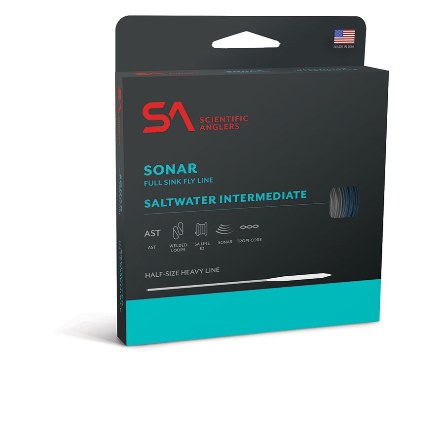 SCIENTIFIC ANGLERS WF-8-I #8 WT. SONAR SALTWATER INT FULL CLEAR SINKING FLY LINE