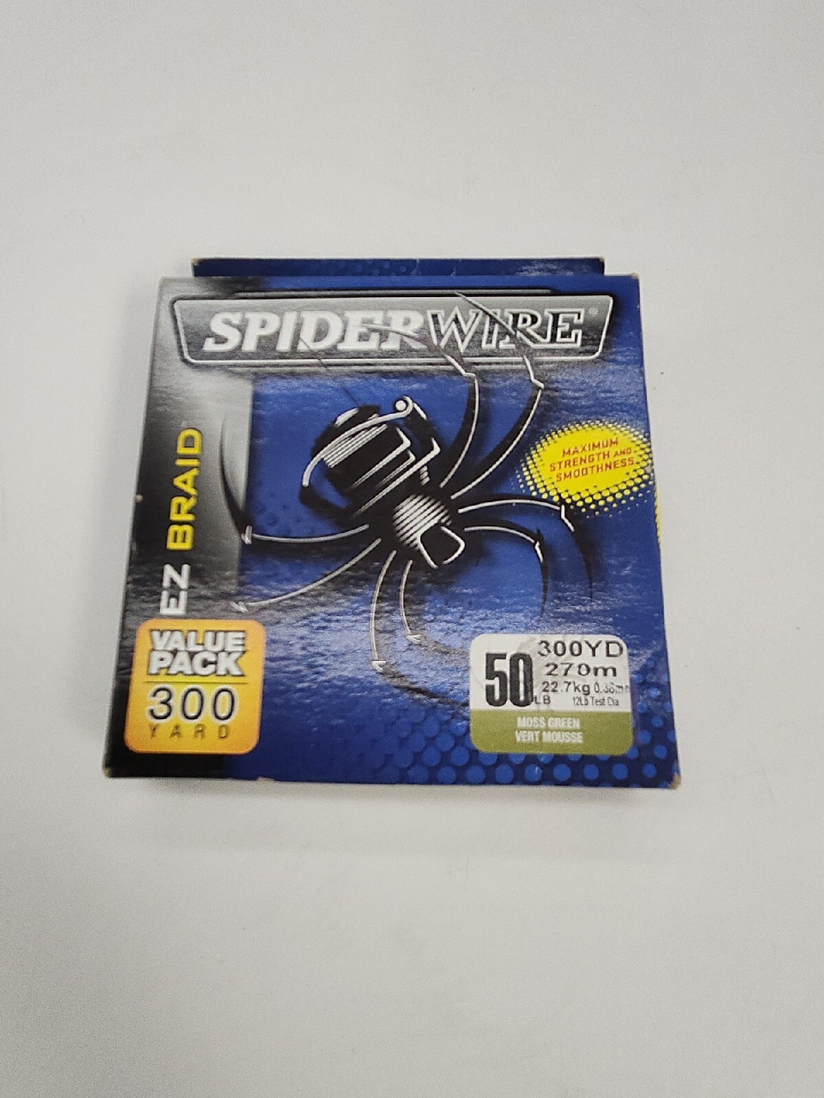 SpiderWire EZ Braid 50LB 300YD Moss Green Braided Fishing Line NEW UNOPENED
