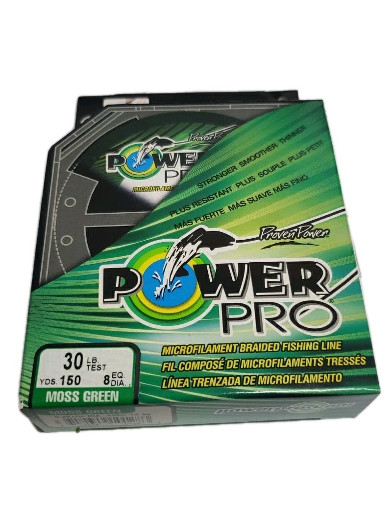 Spectra Power Pro Braided Fishing Line – Moss Green 30lb Test – 150yd