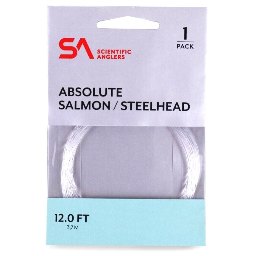 Scientific Anglers Absolute Salmon/Steelhead 12 FT Leader – All Sizes