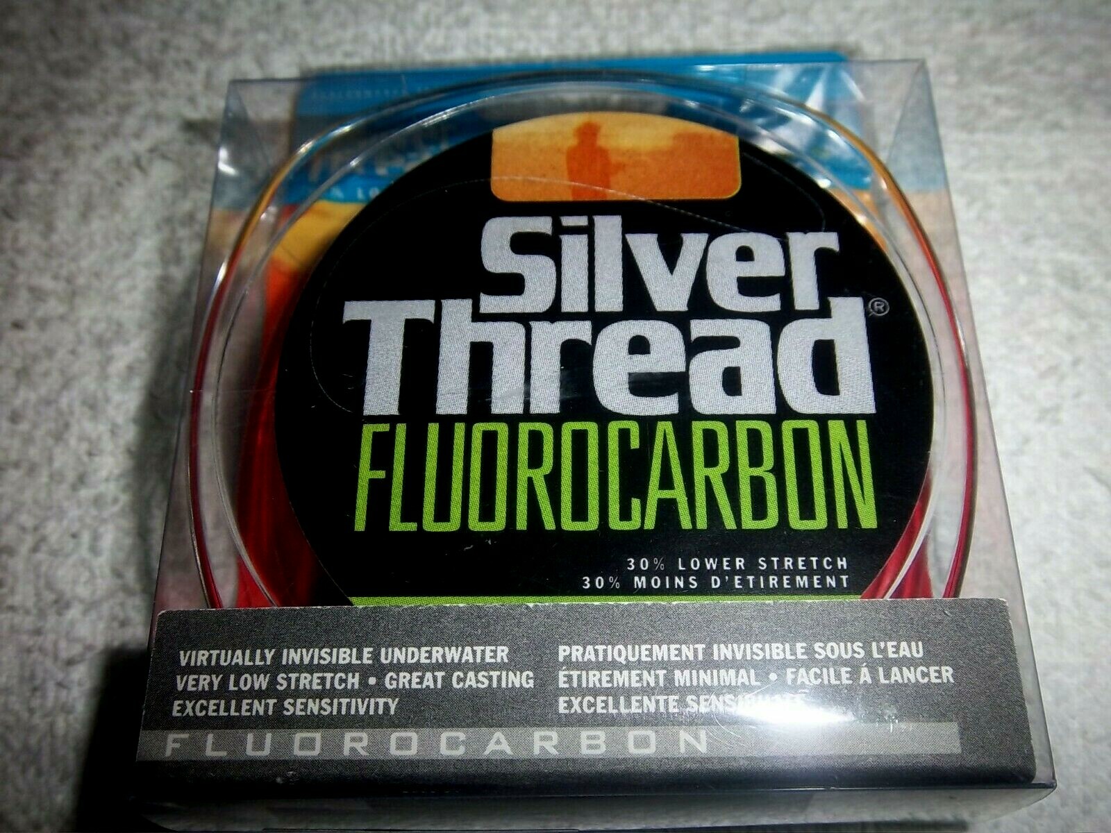 SILVER THREAD FLUOROCARBON LINE 200 YD ZFC600200 SILVER CLEAR 6LB TEST AU5201