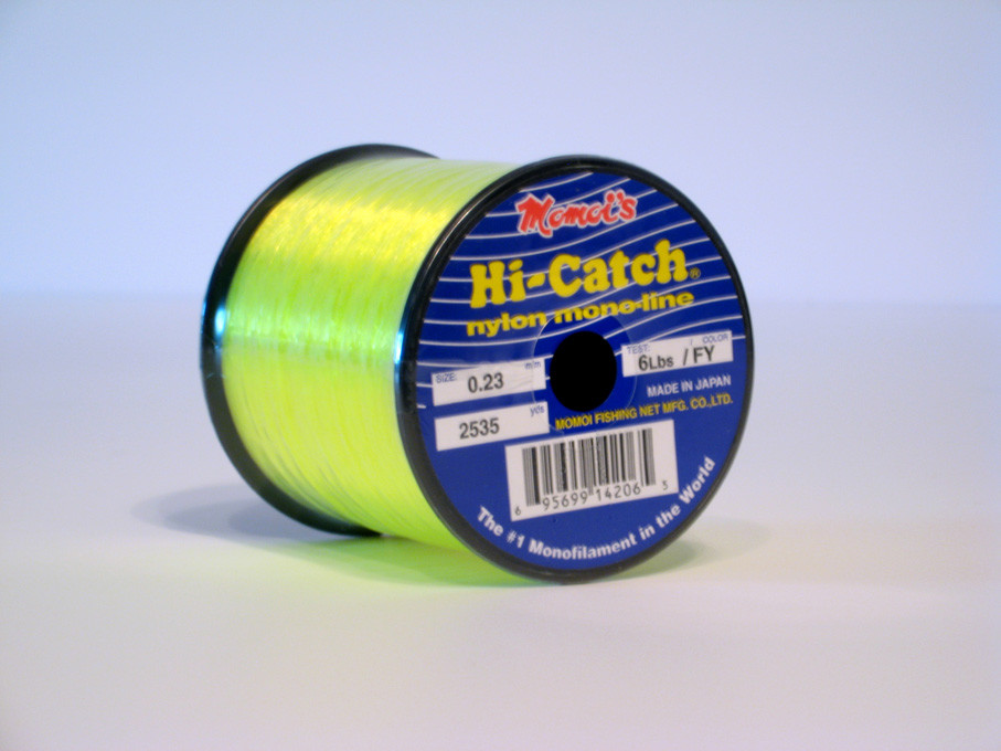 2 Spools of Momoi Hi-Catch Monofilament Line-1/4# Spool-Pick Color-Free Ship