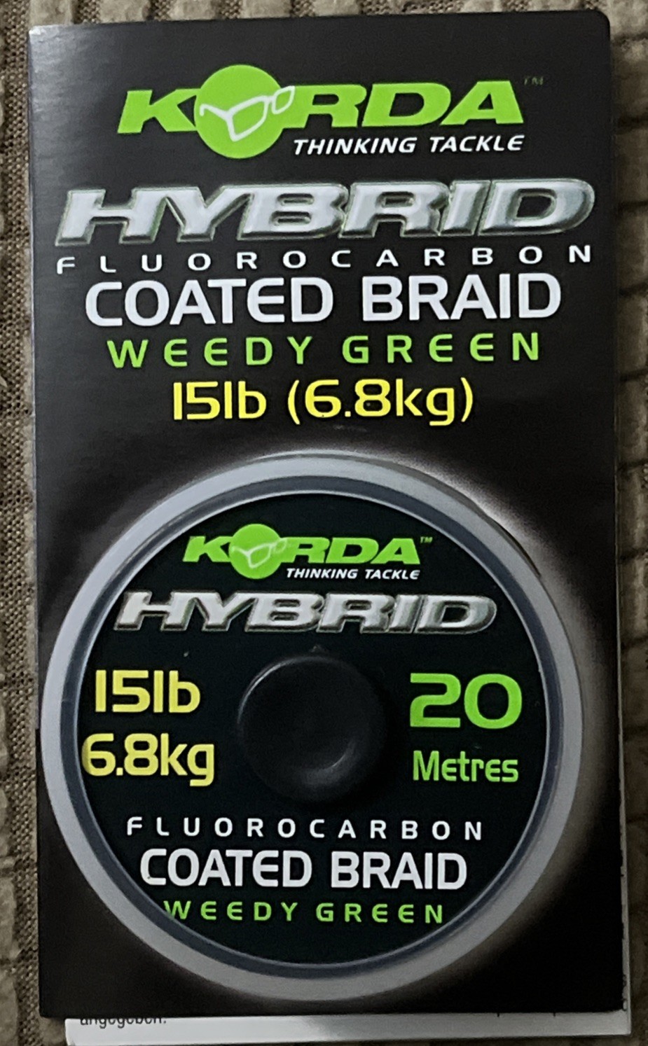 Korda Braid Hook link Hybrid Coated CARP RIG LINK invisible semi stiff coated